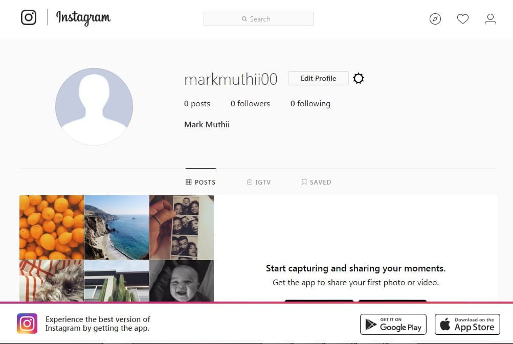Dummy Instagram Account