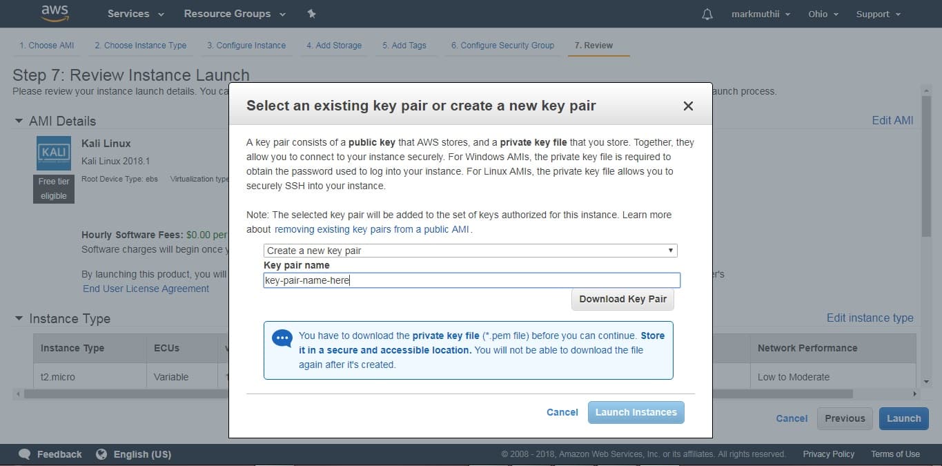 Generating a Key Pair